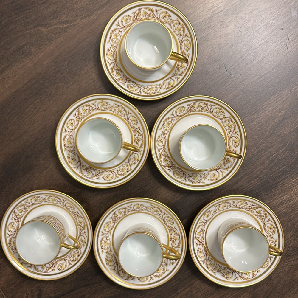 B&C Bernardaud Limoges France Tea Cups - Picture 3 of 10